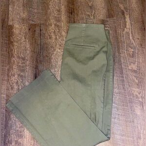 Loft Green Pants Middle Seam